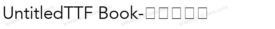 UntitledTTF Book字体转换